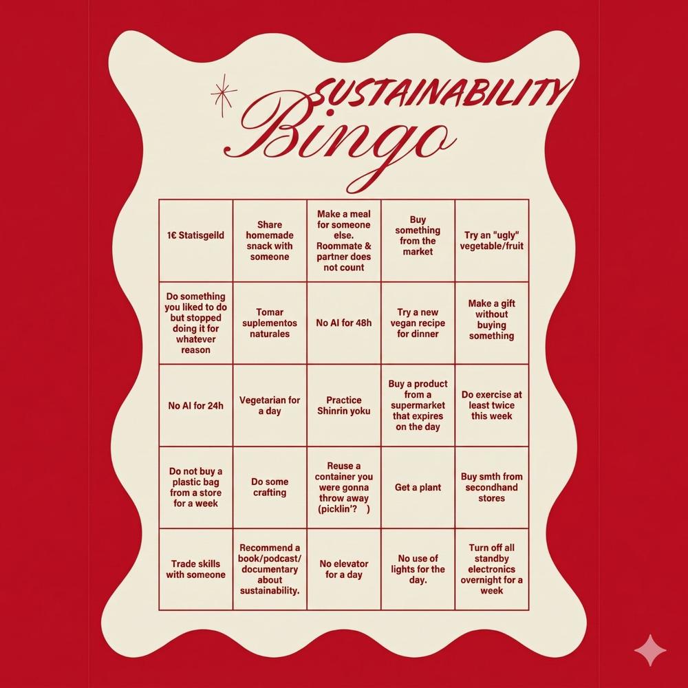 aXie Sustainability Bingo